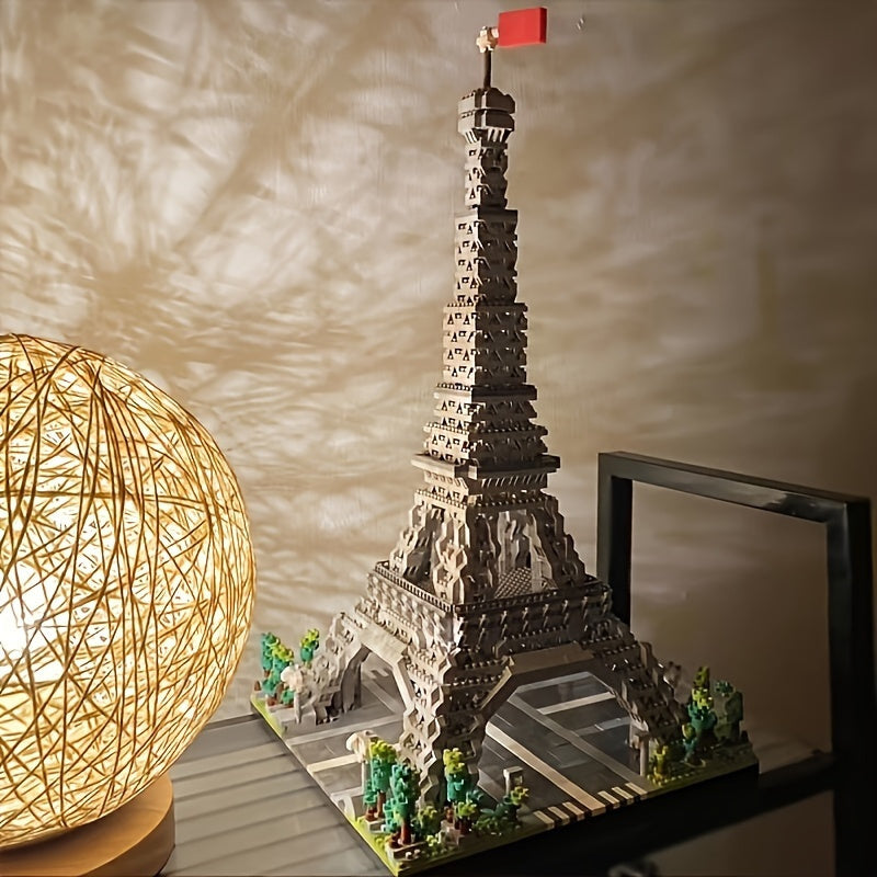 3585pcs Architecture Paris Eiffel Tower Micro Blocks Set