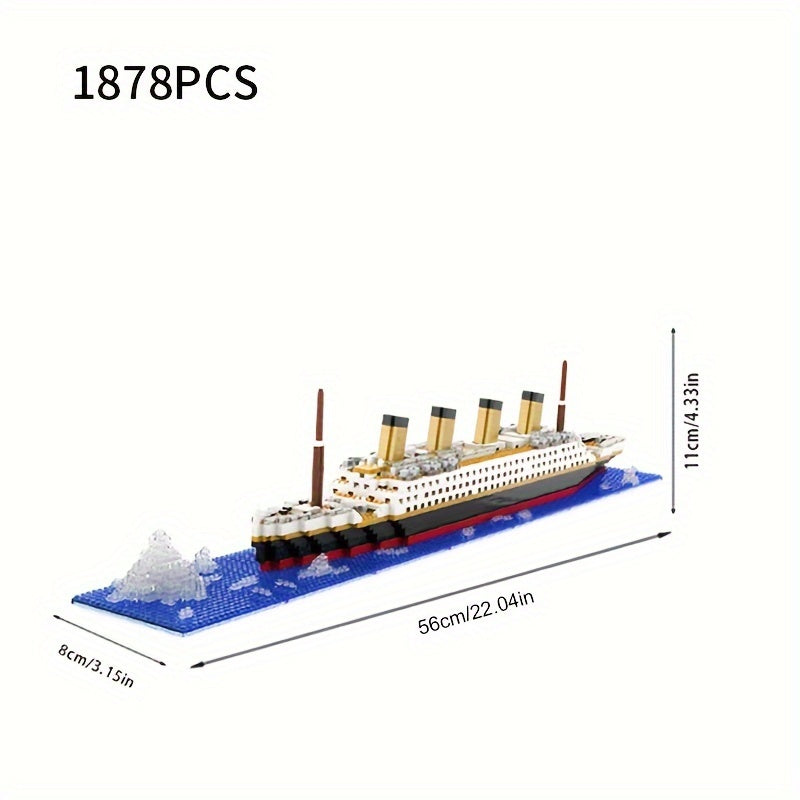 Titanic cruise ship 1878 building block set