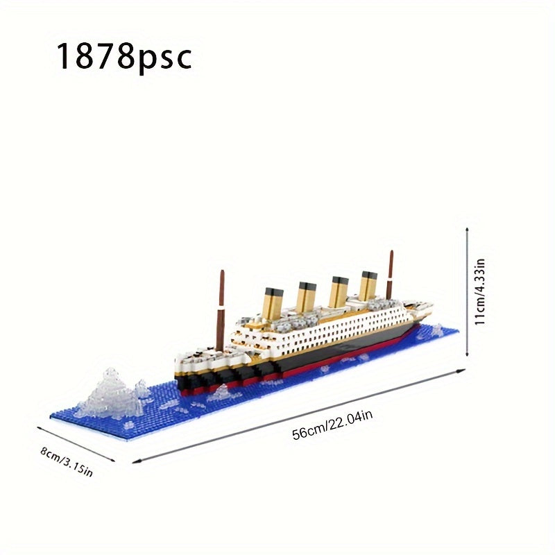 Titanic cruise ship 1878 building block set