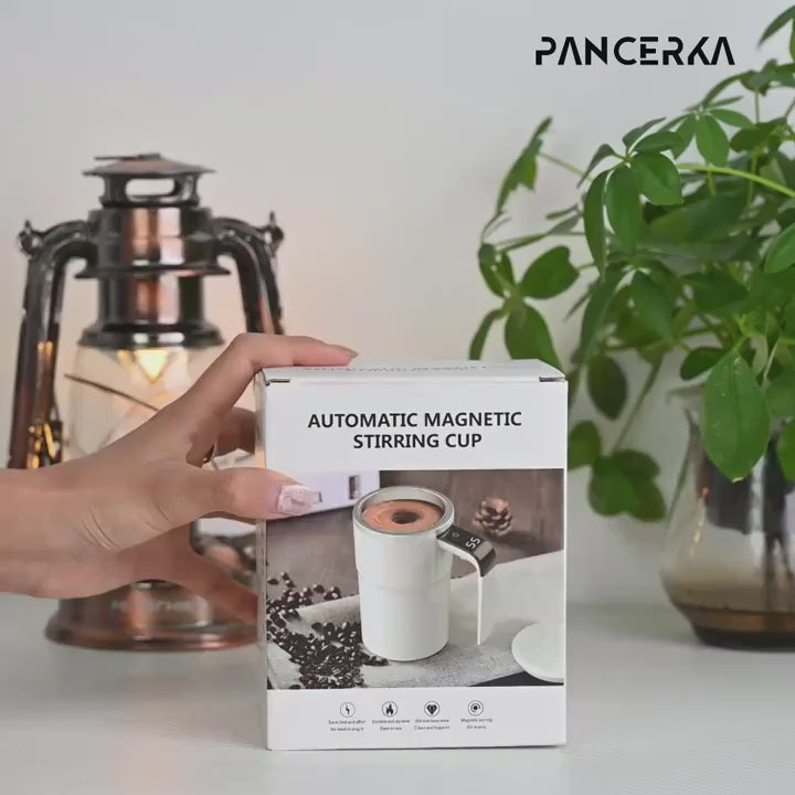 Stirring Coffee Mug with Temperature Display